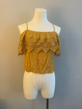 Active USA Mustard Long Sleeve Top Size S